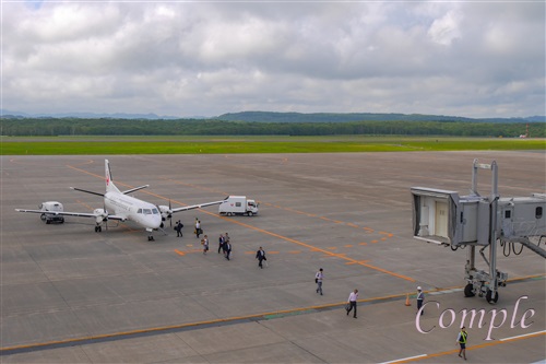 釧路空港滑走路の乗客