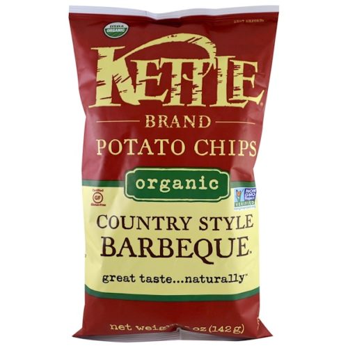 Kettle Foods, オーガニックポテトチップス、カントリースタイルバーベキュー、5 oz (142 g)