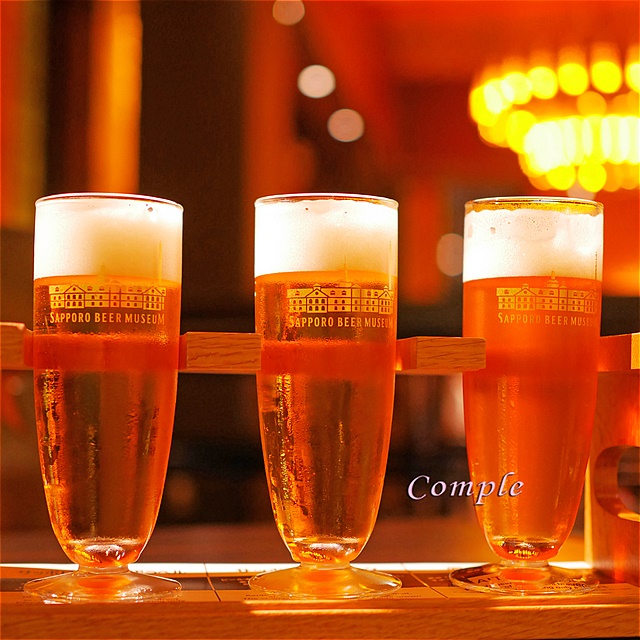札幌のサッポロビール博物館でビール飲み比べ